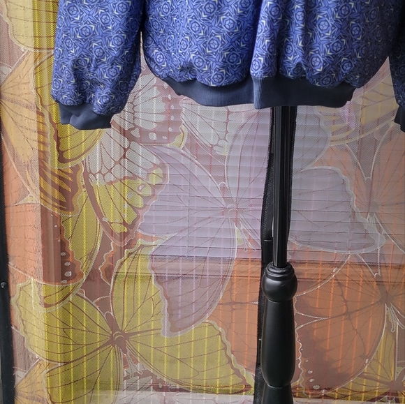 Forrester Outerwear Pullover Blue Jacket Size Large Vintage Waterproof Windbreak - Picture 6 of 7